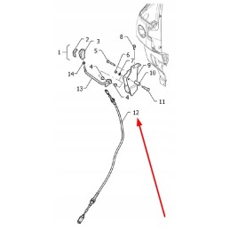 P5s21201007 atbulinės eigos svirties trosas su