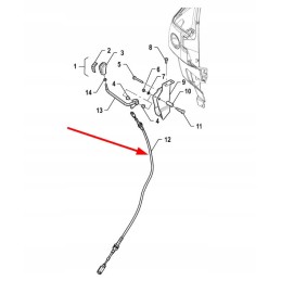 P5s21201007 atbulinės eigos svirties trosas su