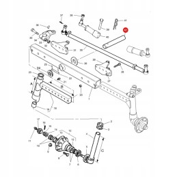 Massey Ferguson ašies kaištis 3813360m1 originalus