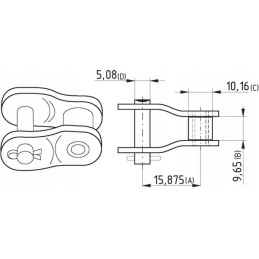 Pologniwo lenkto plieno galia 5 8 x 3 8