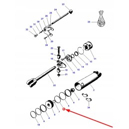 70923585 kėlimo cilindro sandarinimo žiedas