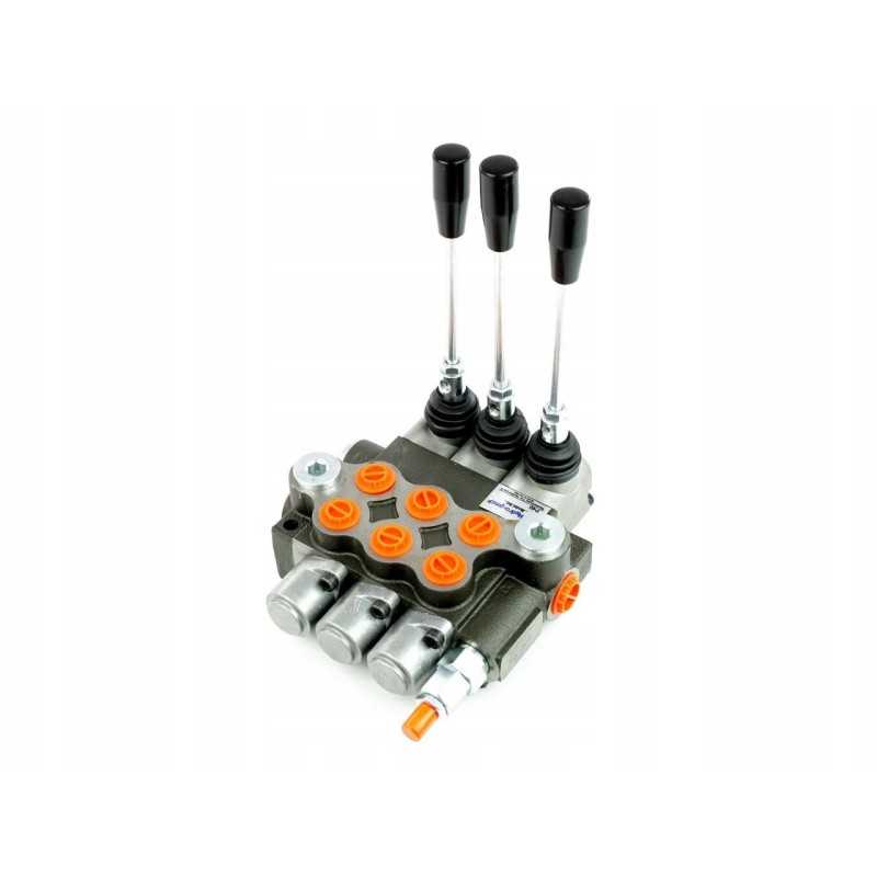 3 sekcijų hidraulinis skirstytuvas 1a1a1a1gkz1