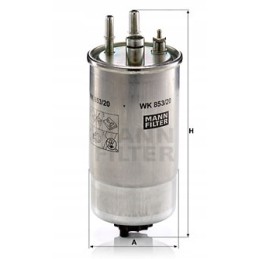 Mann filtras wk 853 20 kuro filtras