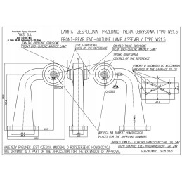 Šoninis žymeklis l baltas raudonas LED buvo 138l