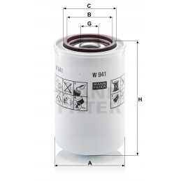 Hidraulinis filtras mann filtras 941