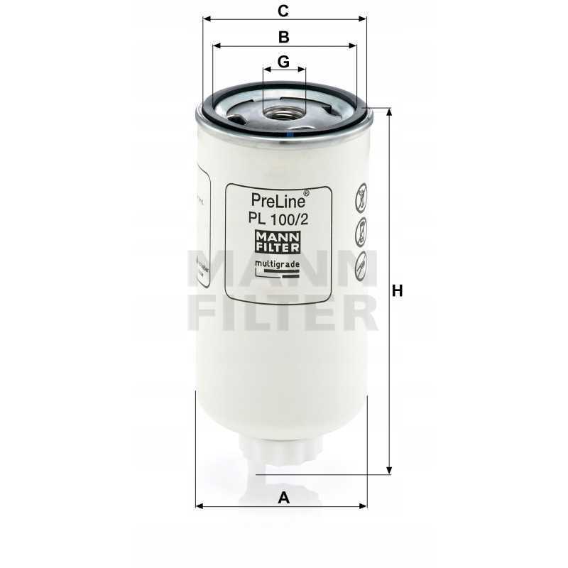 Kuro filtras mann filtras pl 100 2