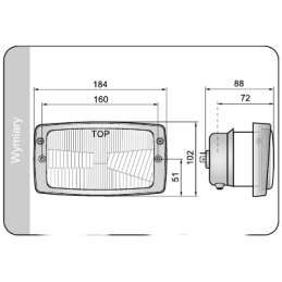 Priekinių žibintų lempa Fendt Zetor Massey 01782