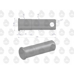 Apatinės trauklės atraminis kaištis c 360 originalus u