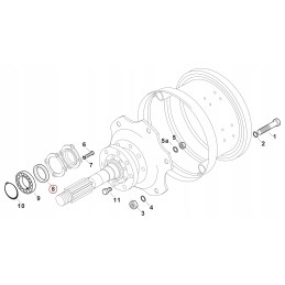 Galinės ašies sandariklis 65x90x13mm zetor 974232