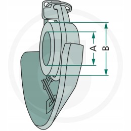 Rutulinė apykaklė su apykaklės kampu 2 28 47 mm