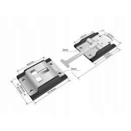 Nerūdijančio plieno durų spyna puspriekabei ir priekabai