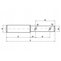 Z328180hkr kaištis 22 mm 28 mm cat 1 2 kramp