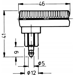 2 kontaktų kampinis kištukas
