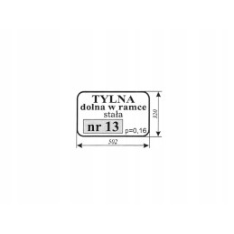 Apatinis galinis langas Zetor 7011 tipo 13 rėme