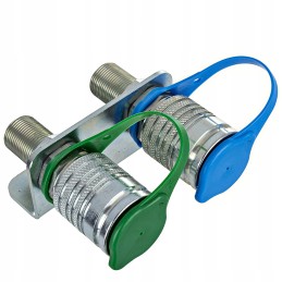 Plokštė iš 2 eurų lizdų m22x1, 5 apsisukimai