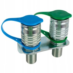 Plokštė iš 2 eurų lizdų m22x1, 5 apsisukimai