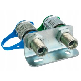 Plokštė iš 2 eurų lizdų m22x1, 5 apsisukimai