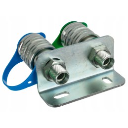 Plokštė iš 2 eurų lizdų m18x1, 5 apsisukimai