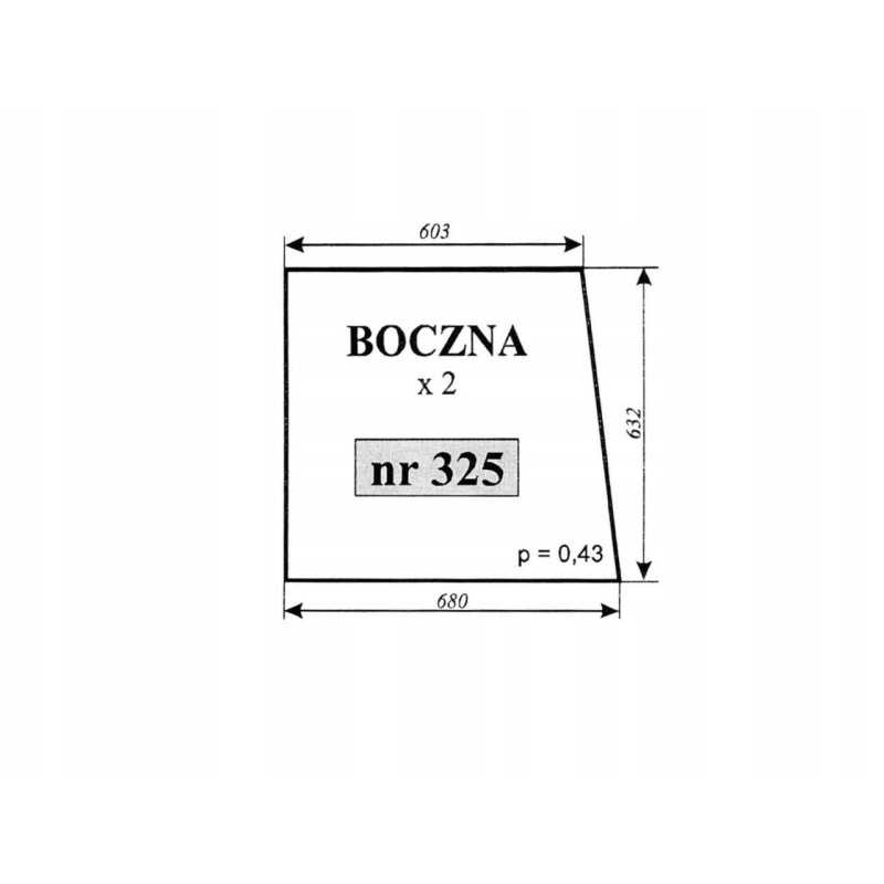 Šoninis langas mf 255 pom zamosc 325