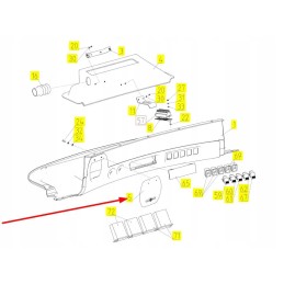 100737791 pirštinių dėžutės atvartas