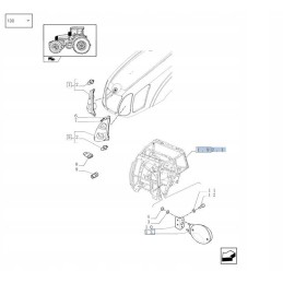 Dešinysis žibintas new holland t5000 87343393 cnh