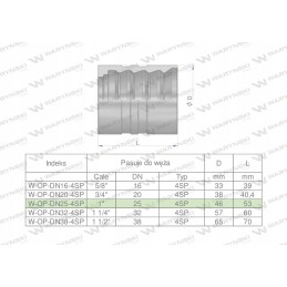 Mova 4 pintoms žarnoms DN25 4SP