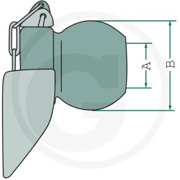 Kamuolys su apykakle katė 3 37 64 mm