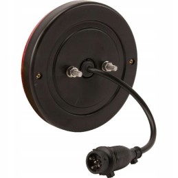 Apvalus galinis kombinuotas žibintas, 5 kontaktų, LED 12 24v