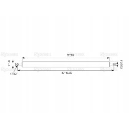 Lauko sija su flanšais, 2 kategorija, 950mm