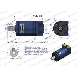 WMM 20 cm3 Warynski orbitinis hidraulinis variklis