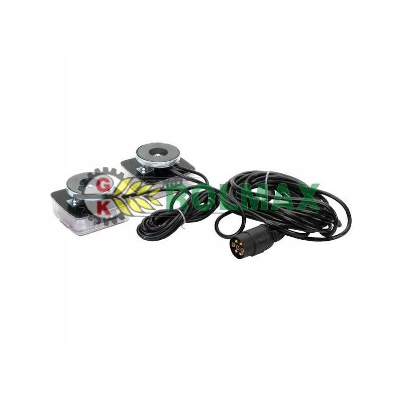 LED galinių žibintų komplektas su magnetu 7 5m 12v l gopar