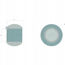 Apatinis jungties rutulys, 3 kategorija, tvirtas granitas