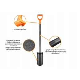 Drenažo kastuvas ant metalinės rankenos teger mot