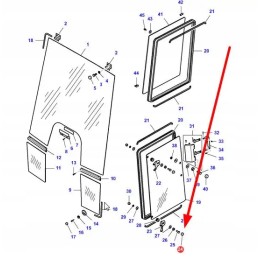 V45234600 prisukamas lango dangtelis