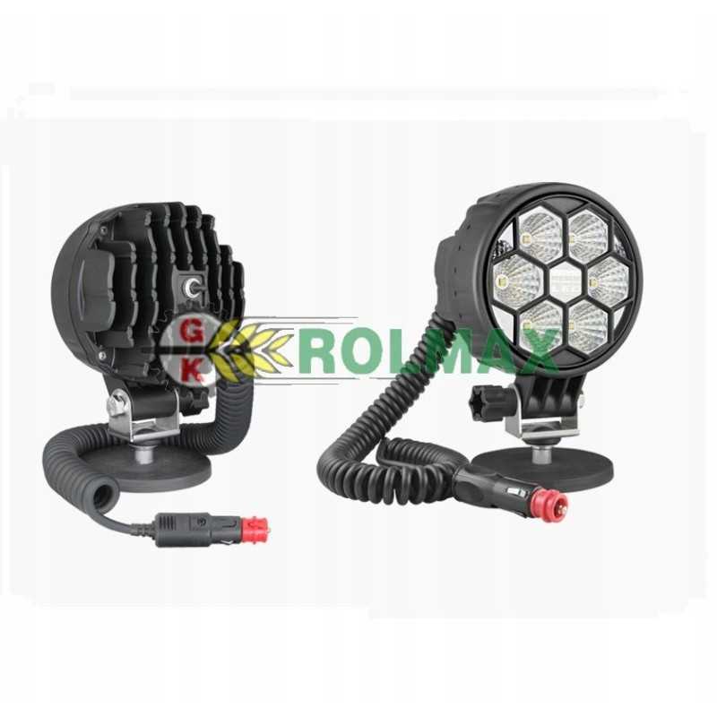 LED darbo lempa 2500lm su jungikliu ir kištuku