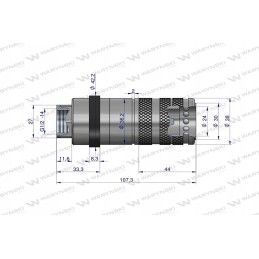 „Hydra Breaway“ greita jungtis, g1 2 lizdas, vidinis euras