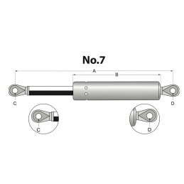 Dujų amortizatoriaus pavara a 500 b 250 f 220n