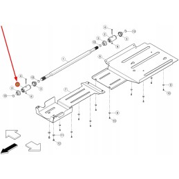 0011029691 priekinės ašies frezuota įvorė