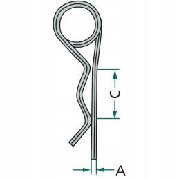 Spyruoklinių kaiščių rinkinys 5 mm lizdinė plokštelė