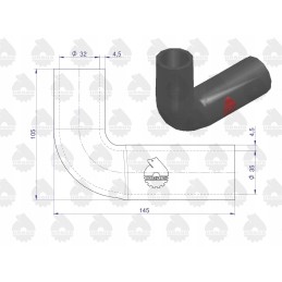 Guminė žarna vandens siurbliui mf3 originalus ursus