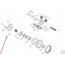 P5s39103200 galinio rato kaištis
