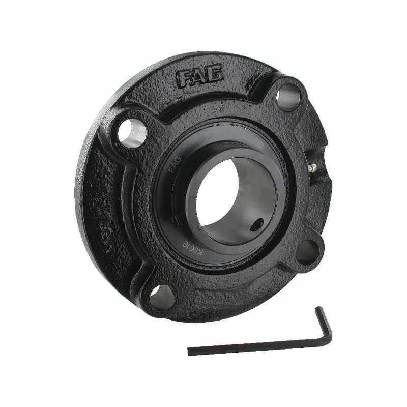 Sukomplektuotas guolis su apvaliu korpusu