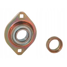 Sukomplektuotas guolis su ovaliu korpusu