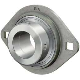 Sukomplektuotas guolis su ovaliu korpusu