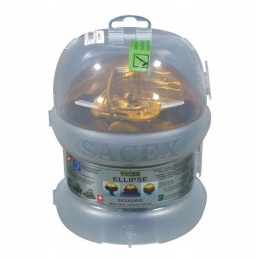 Halogeninė gaidžio elipsinė blykstė su pavara