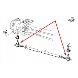 X800210015000 vairo traukės galas