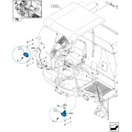 New Holland tc5040 tc 5080 darbo lempa 87374602