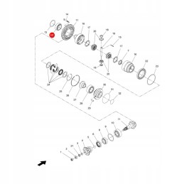 Kūginis ritininis guolis fendt f411301021080 originalus