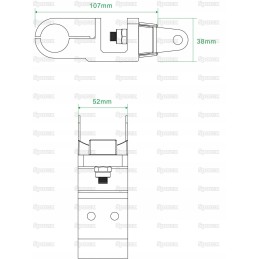 Šoninis LED darbo lempų laikiklis 112530