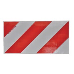 Raudonos ir baltos spalvos įspėjimo lentos lipdukas